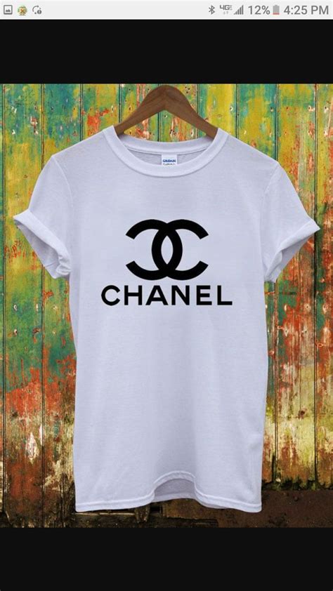 t shirt chanel bianca|Chanel tee shirts.